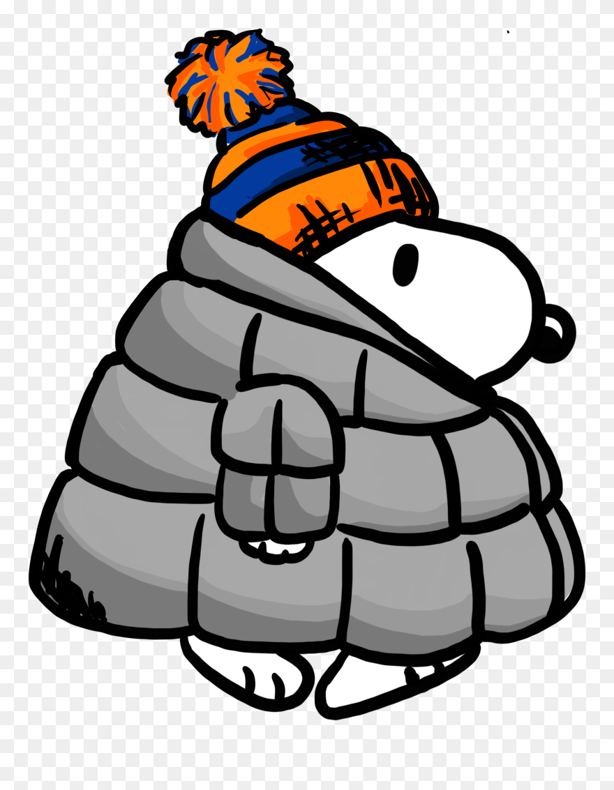 #snoopy #cold #winter #cold #freezing #jacket #coat Clipart