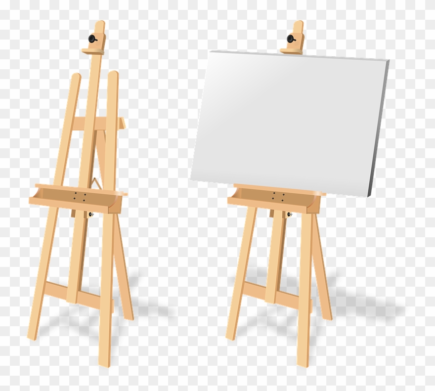 Art Easel Png - Transparent Background Art Canvas Png Clipart