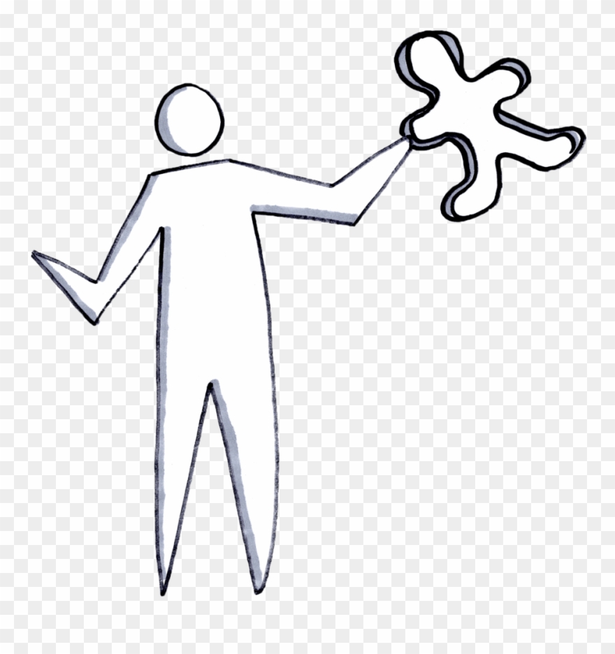 Lean Startup In A Template Cookie Cutter - Line Art Clipart