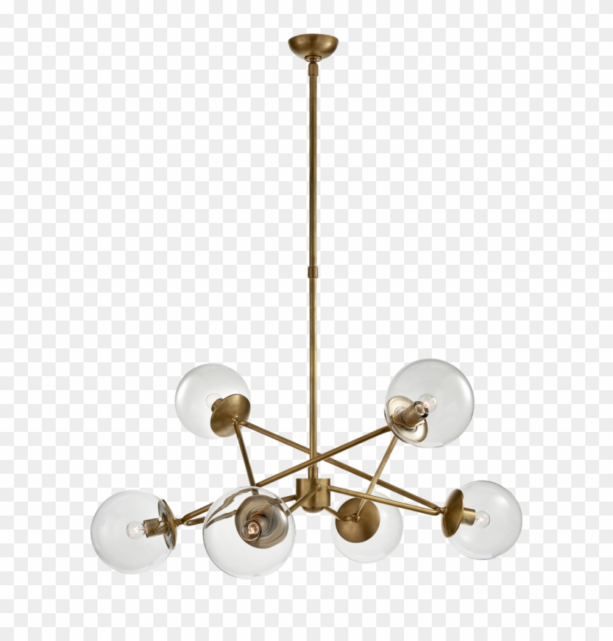 Turenne Large Dynamic Chandelier In Hand-rubbed - Aerin Turenne Large Dynamic Chandelier Clipart