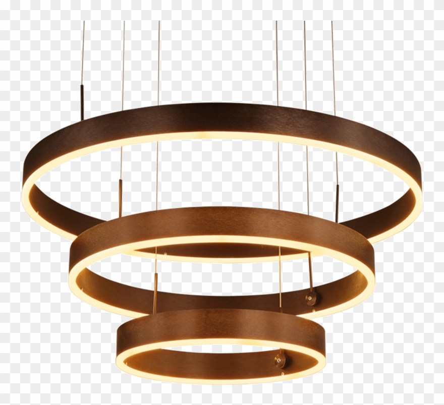Light Luxury Chandelier Gold Ring Chandelier Living - Ceiling Fixture Clipart