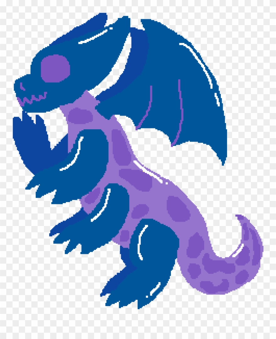 Centipede Gumdrago Purple And Blue - Illustration Clipart