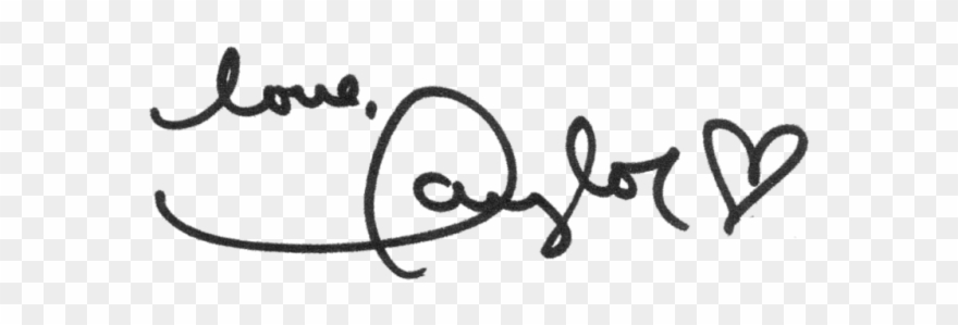 Taylor Swift Signature Png Clipart