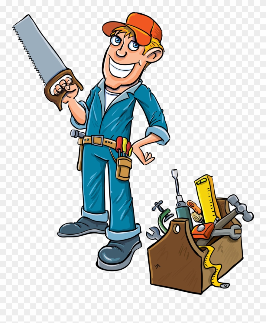 Fenster Und Türen In Pfungstadt - Handyman Cartoon Clipart