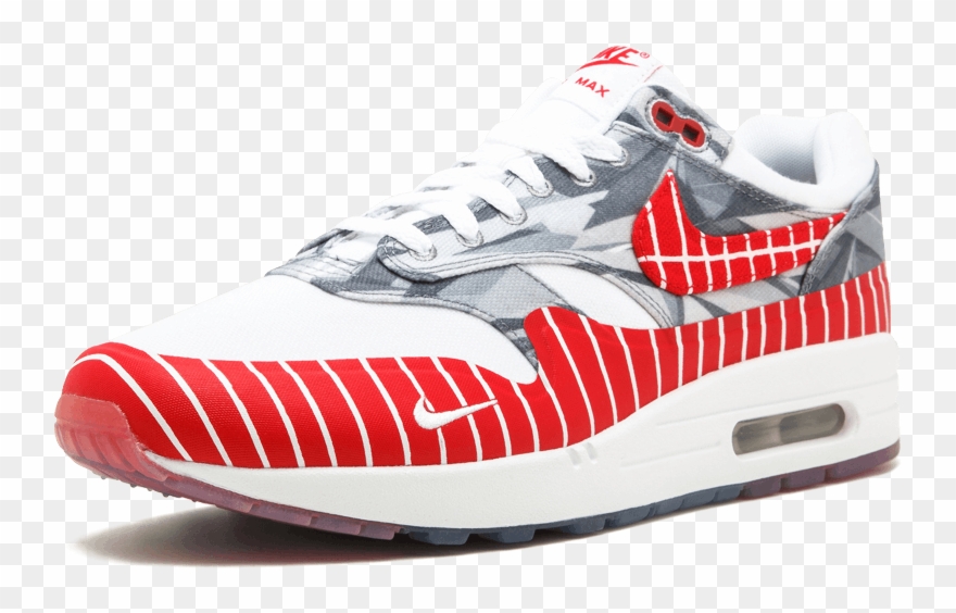 Ah7740 100 5 3 - Nike Air Max 1 Lhm White Neutral Grey University Red Clipart