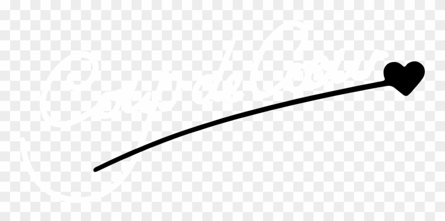 Coup De Coeur Logo Black And White Clipart