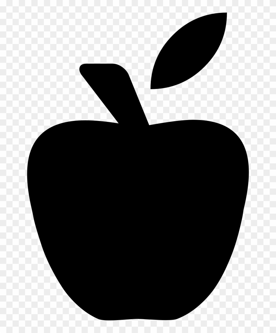 Apple Comments - Apple Png Black Vector Clipart