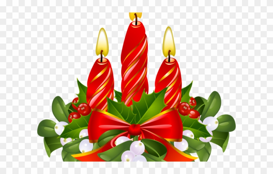Related Cliparts - Christmas Candle Clipart Png Transparent Png