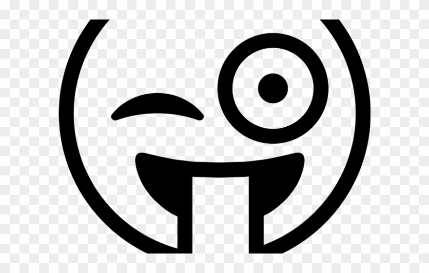Emoji Clipart Black And White - Clipart Black And White Emoji - Png Download