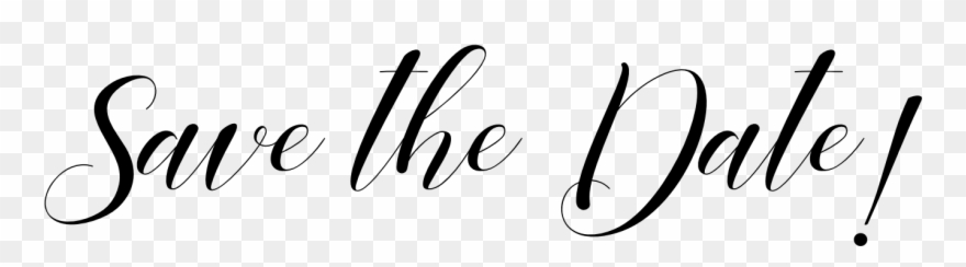 Save The Date - Calligraphy Clipart