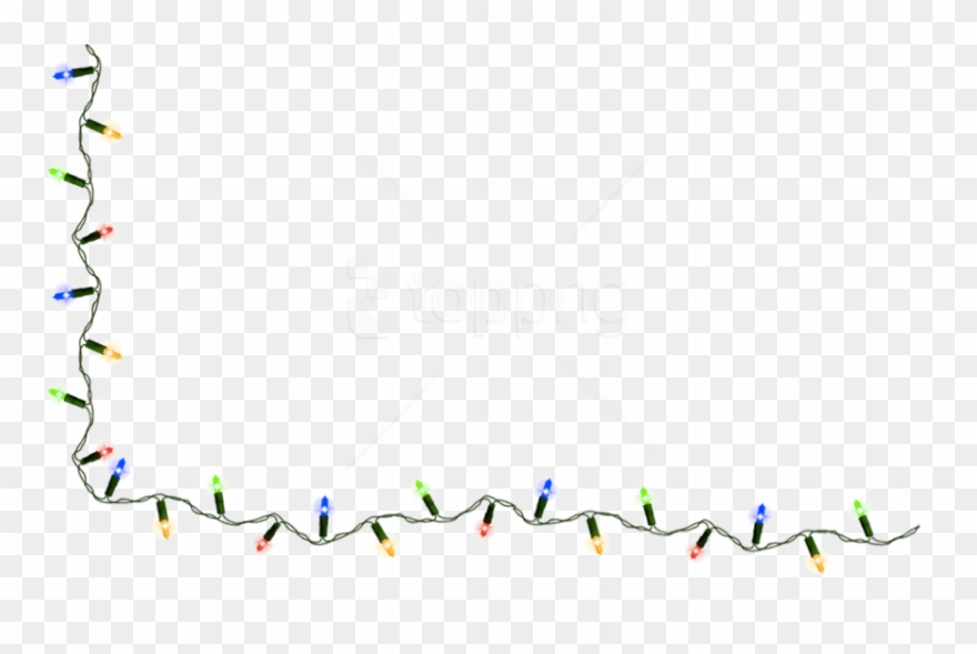 Christmas Lights Clipart Line - Christmas Lights Transparent Background - Png Download