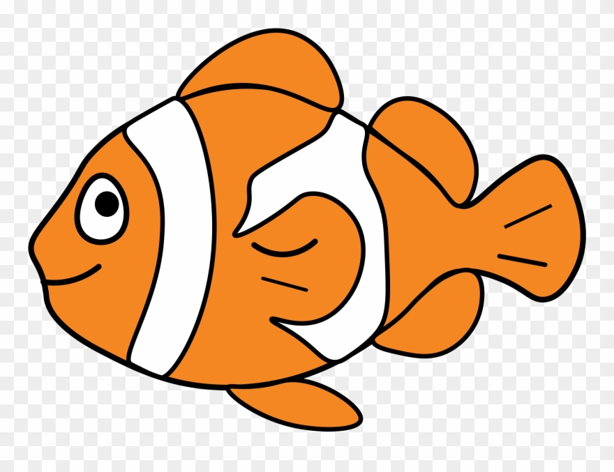 Artefakt Bekommen Orangener Fischvektorgrafik - Coral Reef Fish Clipart