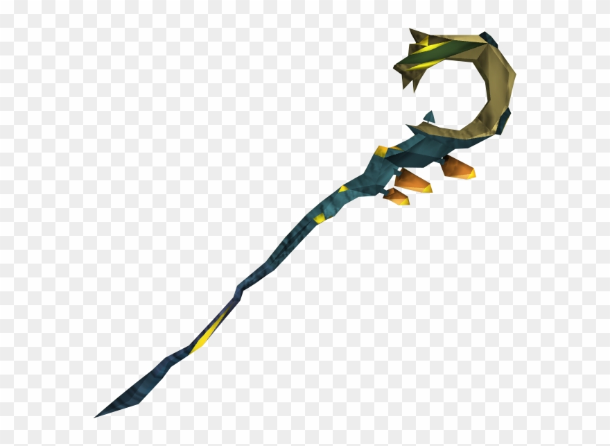 Staff Transparent Curved - Polypore Staff Clipart