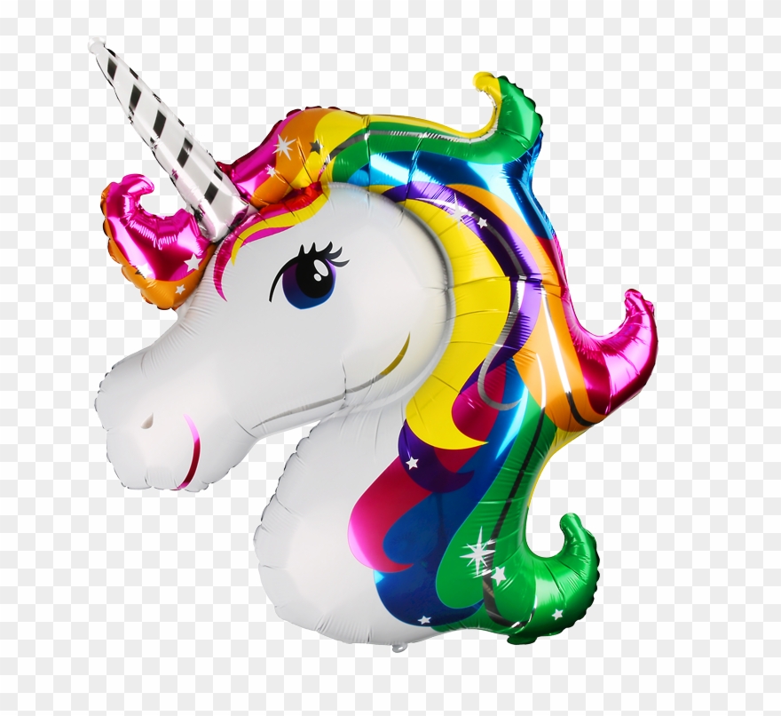 Folienballon - Unicornios En Png Transparente Clipart