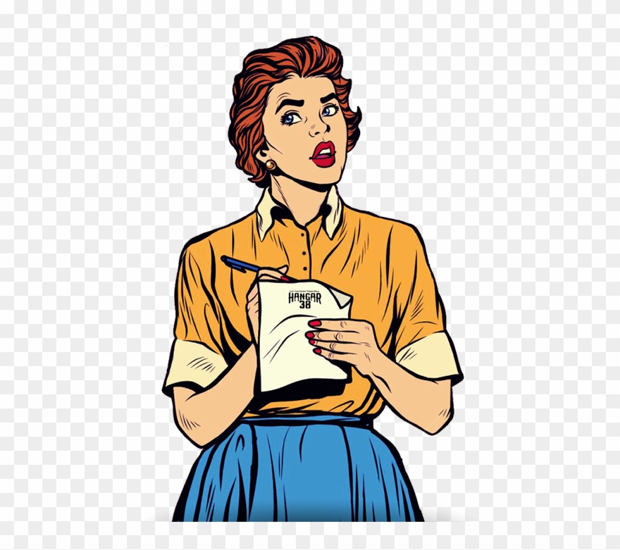 Dining With Us - Pop Art Vector Write Clipart