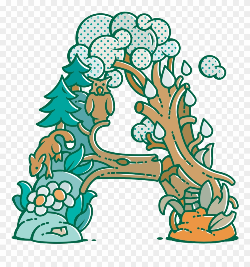 A Is For Acid Rain, Melting The Trees Clipart