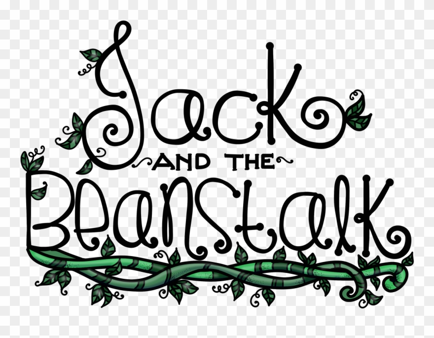 Traditional Tales Jack And The Beanstalk - Calligraphy Clipart