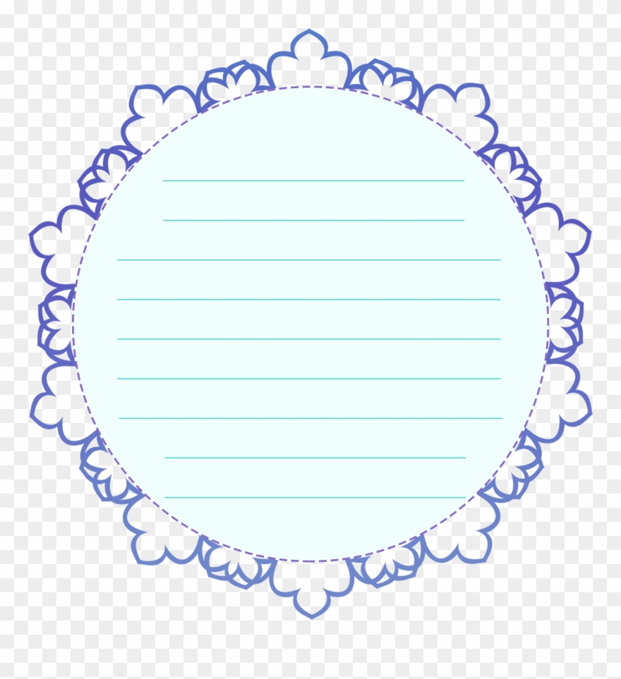 Lace Gradient Lines Text Box Png And Psd - Circle Clipart