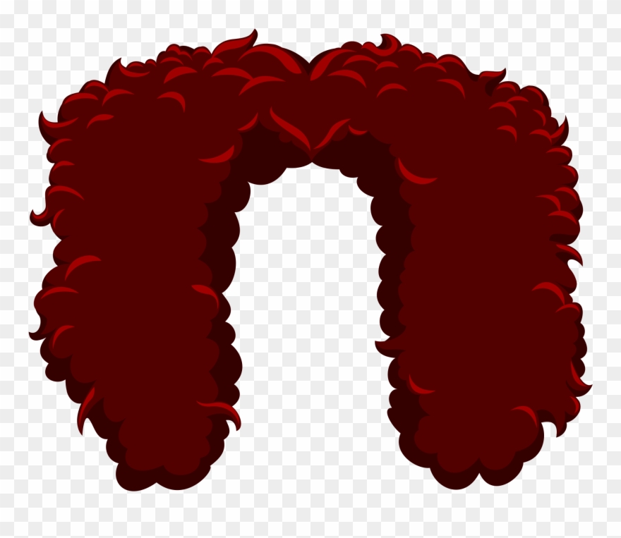 Curly Long Hair - Illustration Clipart