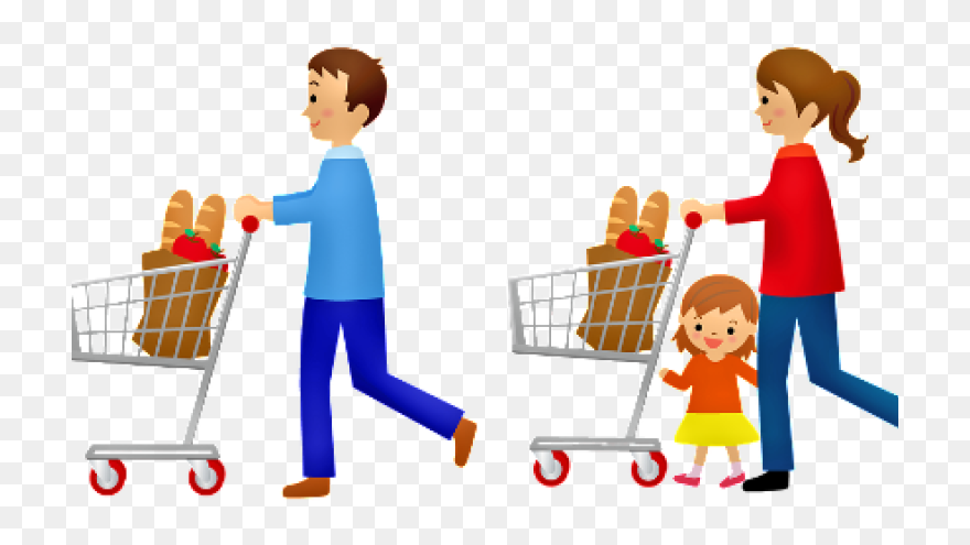 Waterford Retail Park To Lead The Way In Sensory-friendly - Person With Shopping Cart Clipart