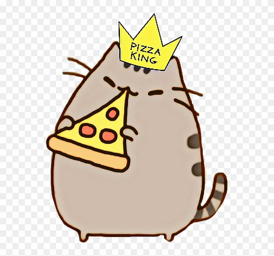 Scfastfoods Sticker - Pusheen Cat With Pizza Clipart