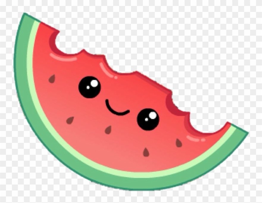 Watermelon Sticker - Watermelon Emoji Png Clipart