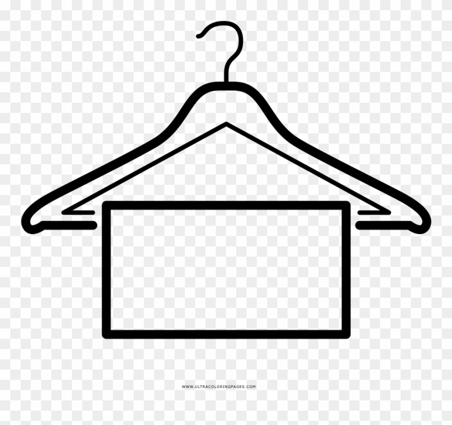 Hanger Coloring Page Clipart