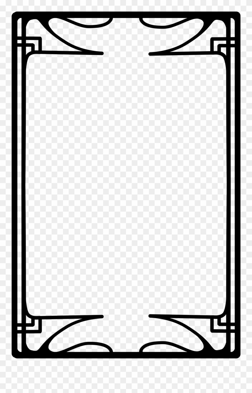 Art Deco Borders, Wall Borders, Art Deco Pattern, Pattern - Art Nouveau Frame Png Clipart