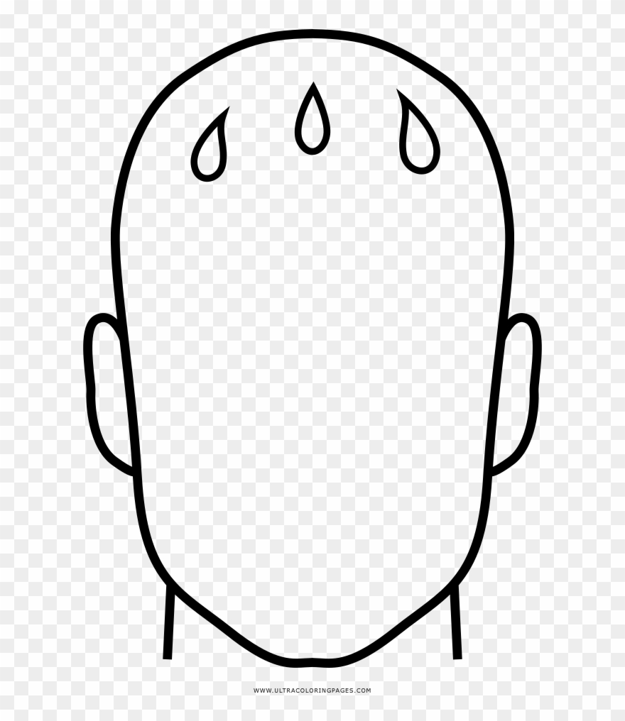 Nervous Coloring Page - Line Art Clipart