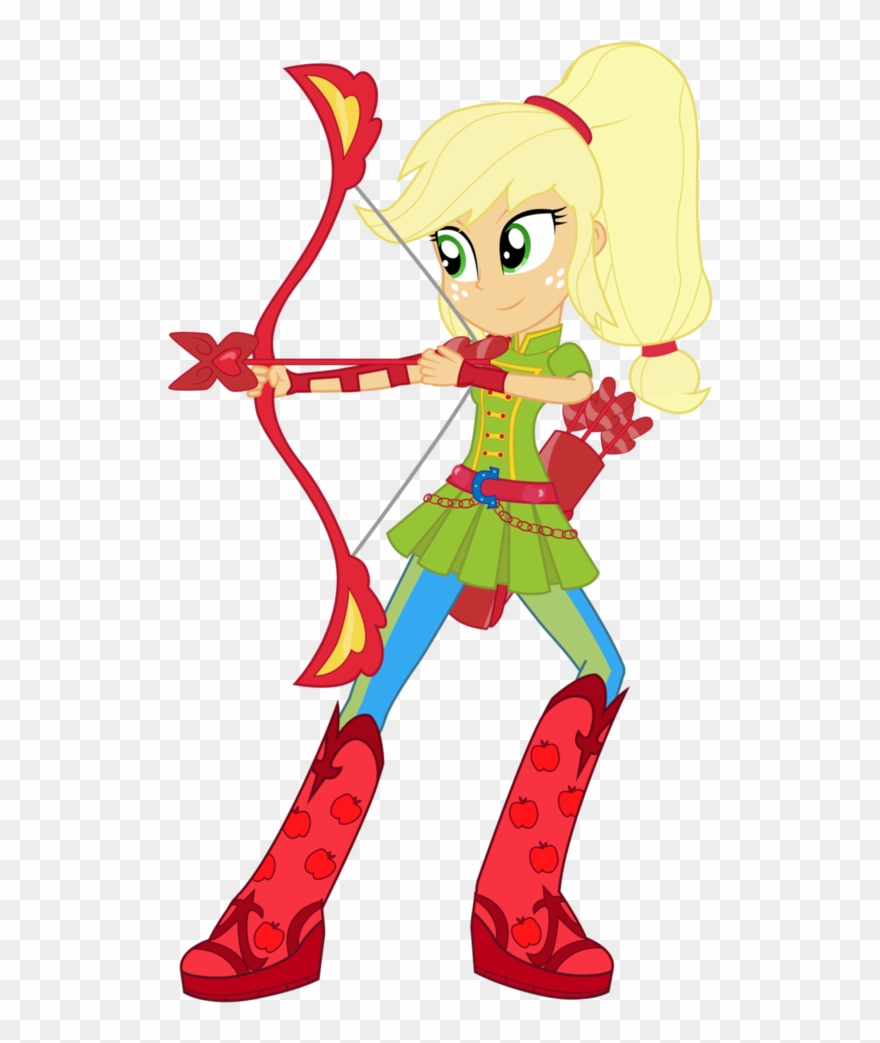 Archer-applejack By Amante56 - Mlp Eg Friendship Games Base Clipart