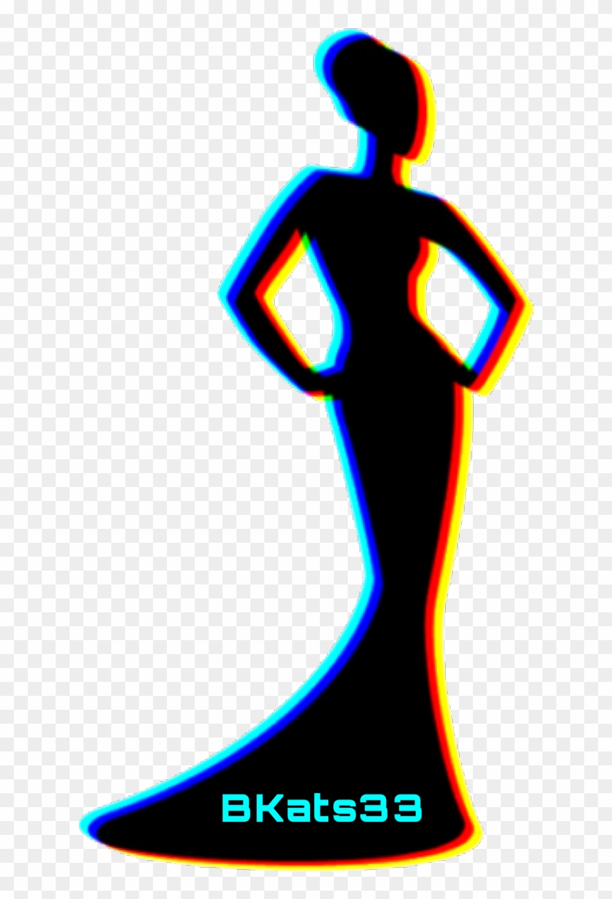 #art #lady #badgirl #silhouette #dresses #badbitch - Silhouette Model Clipart