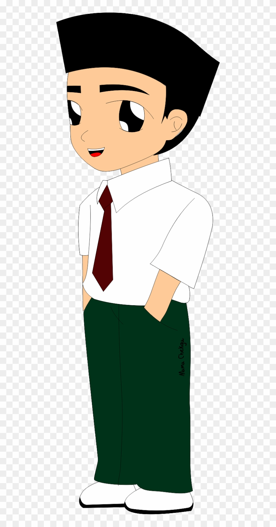 Mama Chekgu - High School Clip Art Student - Png Download