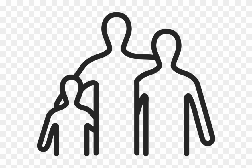 Family Silhouette Clip Art - Png Download