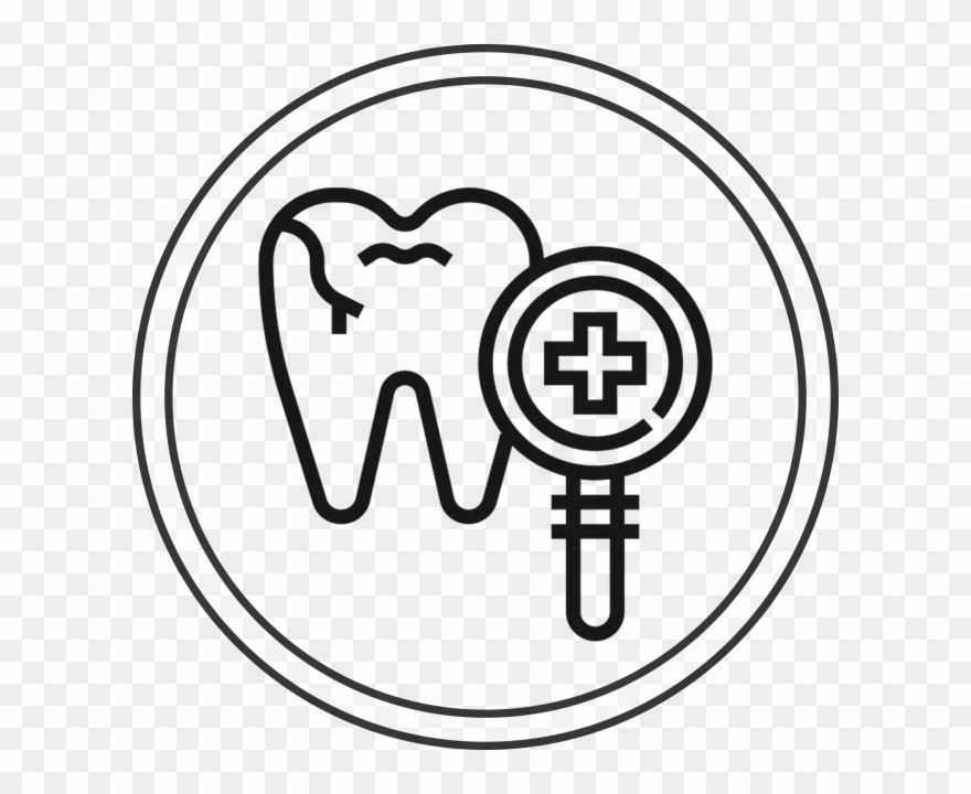 Emergency Dentistry - Line Art Clipart