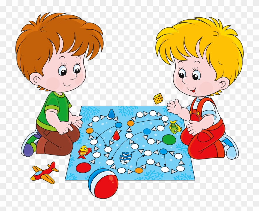 19 Children Sharing Toys Transparent Library Huge Freebie - Playing Snakes And Ladders Clipart - Png Download