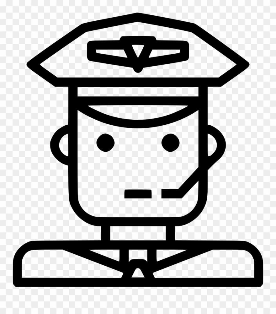 Commercial Plane Human Png Icon Free Download - Pilot Icon Transparent Clipart