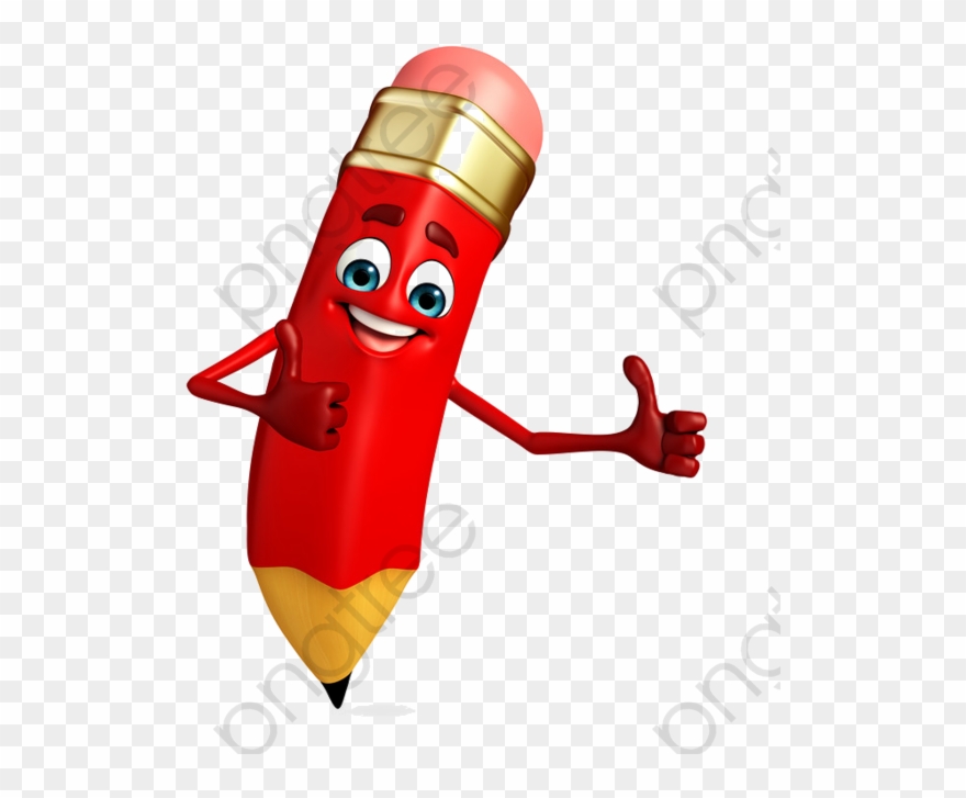 Holding A Pencil Pencil In Hand Clipart - سكرابز ادوات مدرسية - Png Download