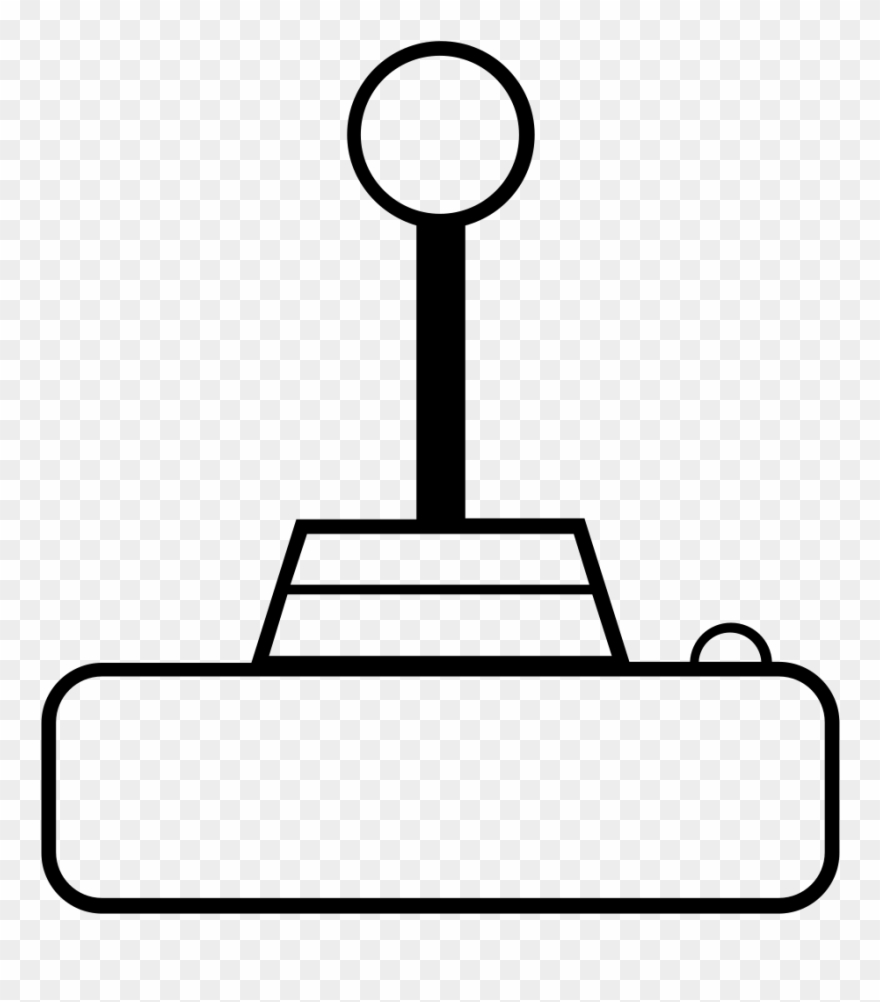 Joystick Coloring Page - Palanca De Mando Para Colorear Clipart