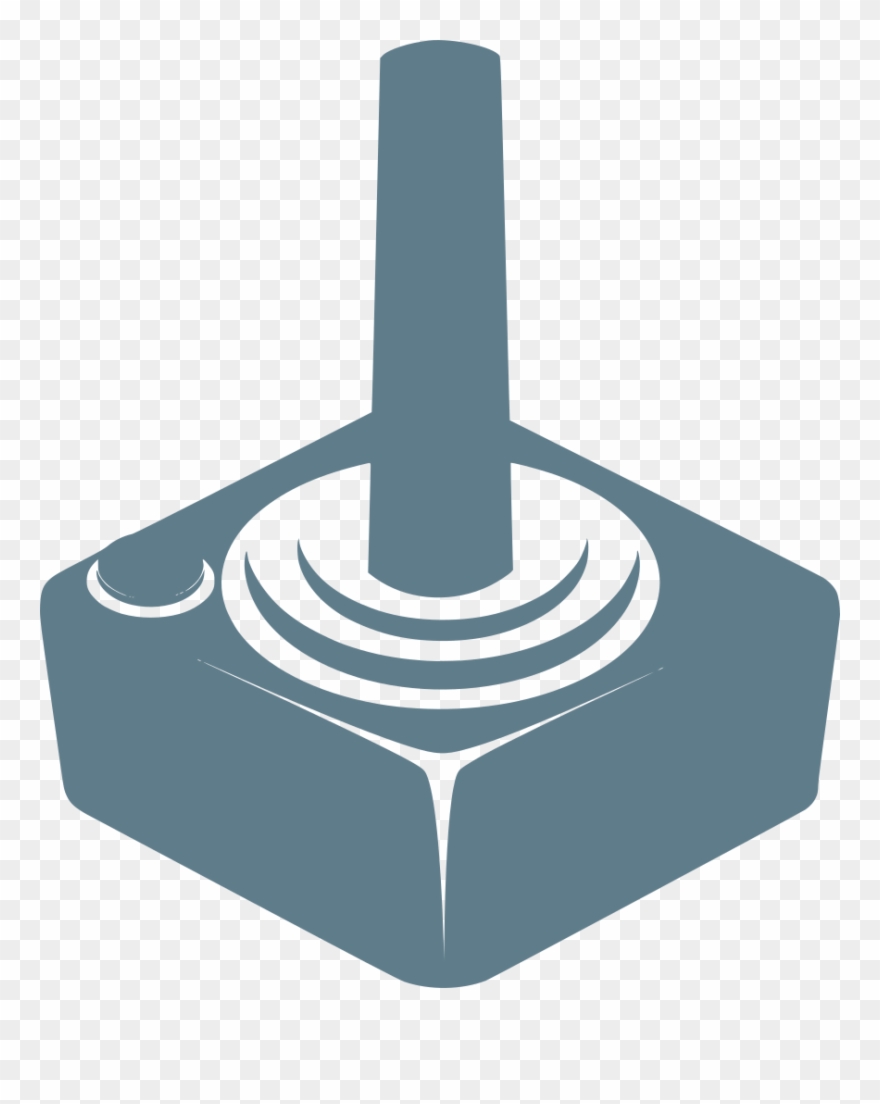 Download Png - Black And White Joystick Clipart
