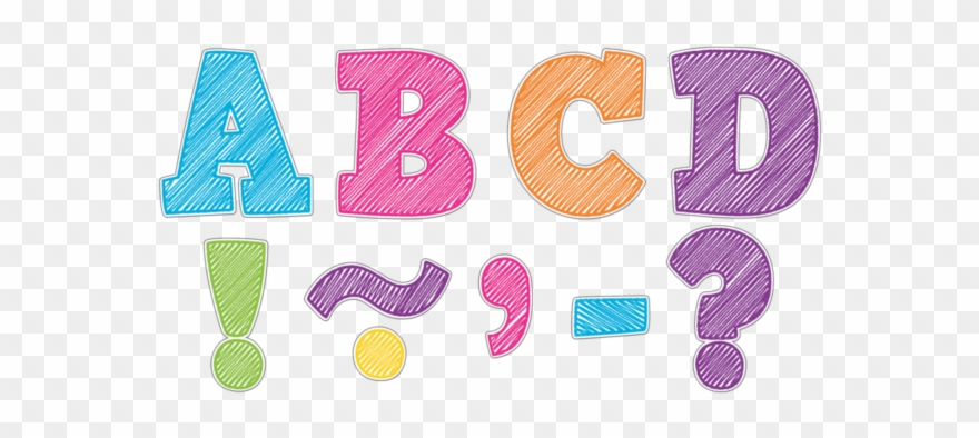 Teacher Created Resources Scribble Bold Block 3" Magnetic - Whiteboard Clipart