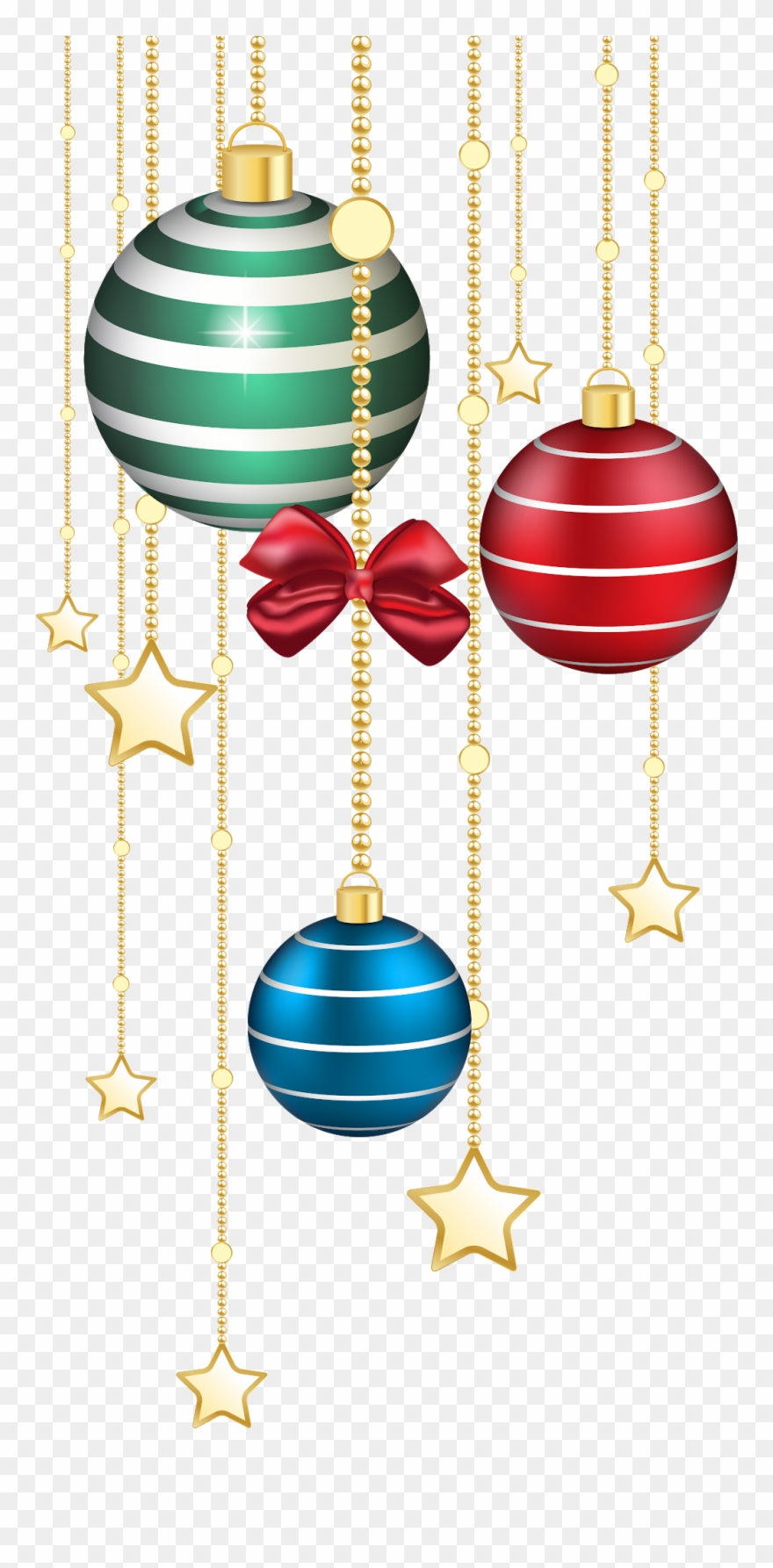 Christmas Clipart, Christmas Balls, Merry Christmas, - Christmas Decorations Transparent Background - Png Download
