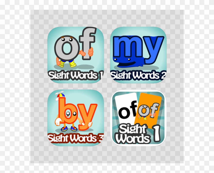 Sight Words Pack 4 - App Store Clipart