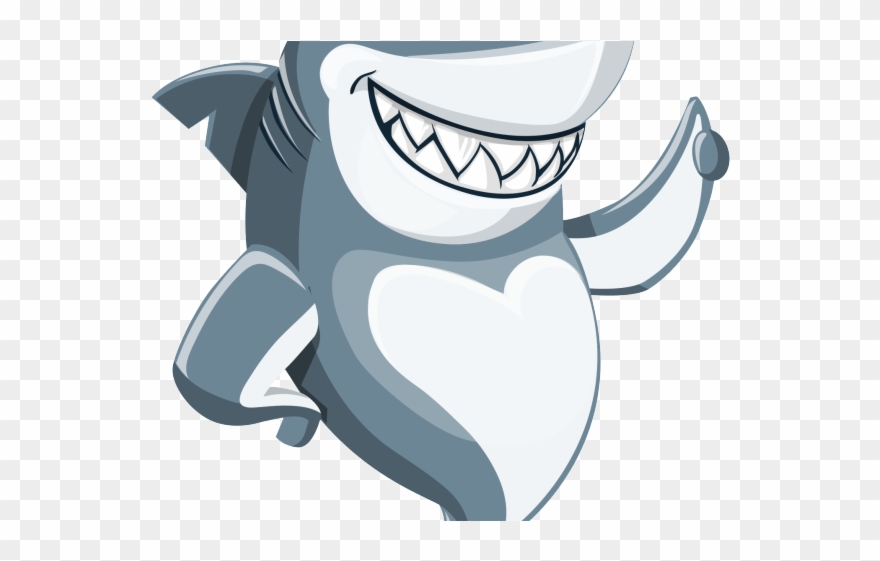 Shark Png Transparent Images - Shark Cute Vector Png Clipart