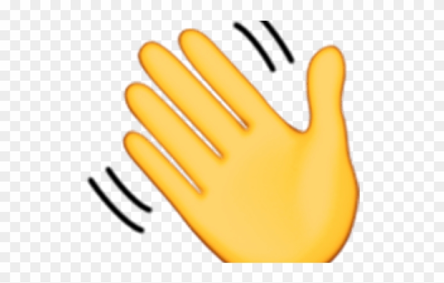 Hand Emoji Clipart Hand Wave - Waving Hand Emoji No Background - Png Download