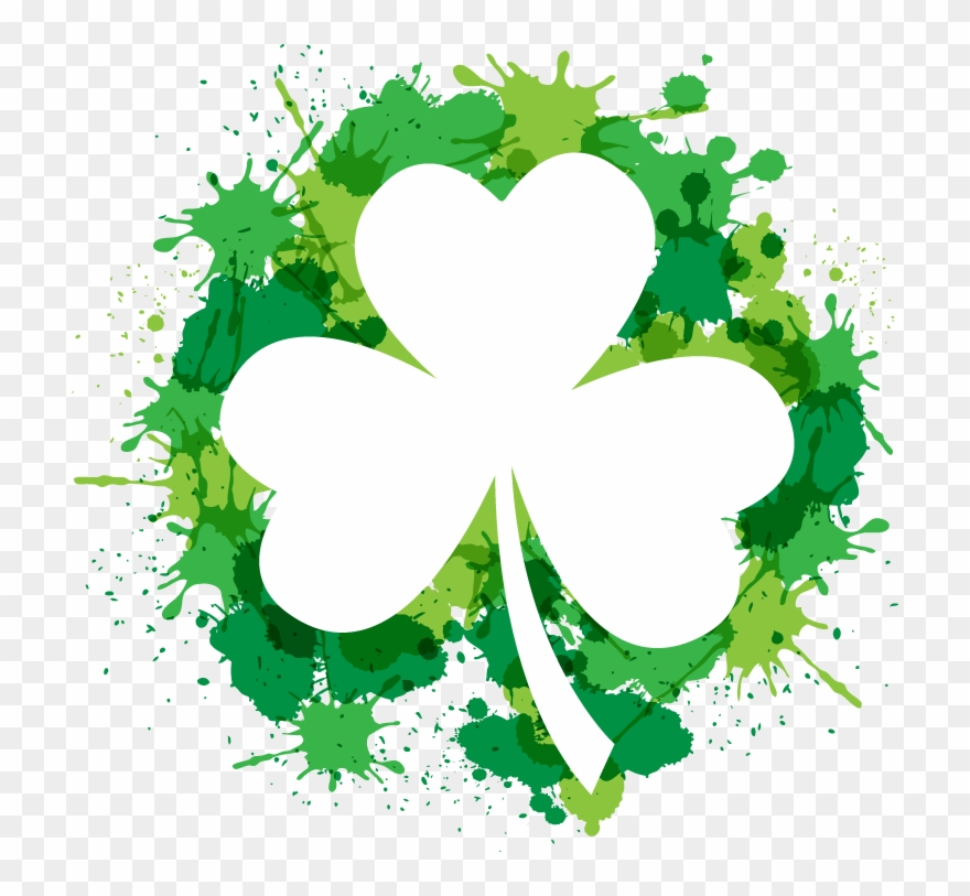 Shamrock Saint Patricks Day - Free Printable 3 Leaf Clover Clipart