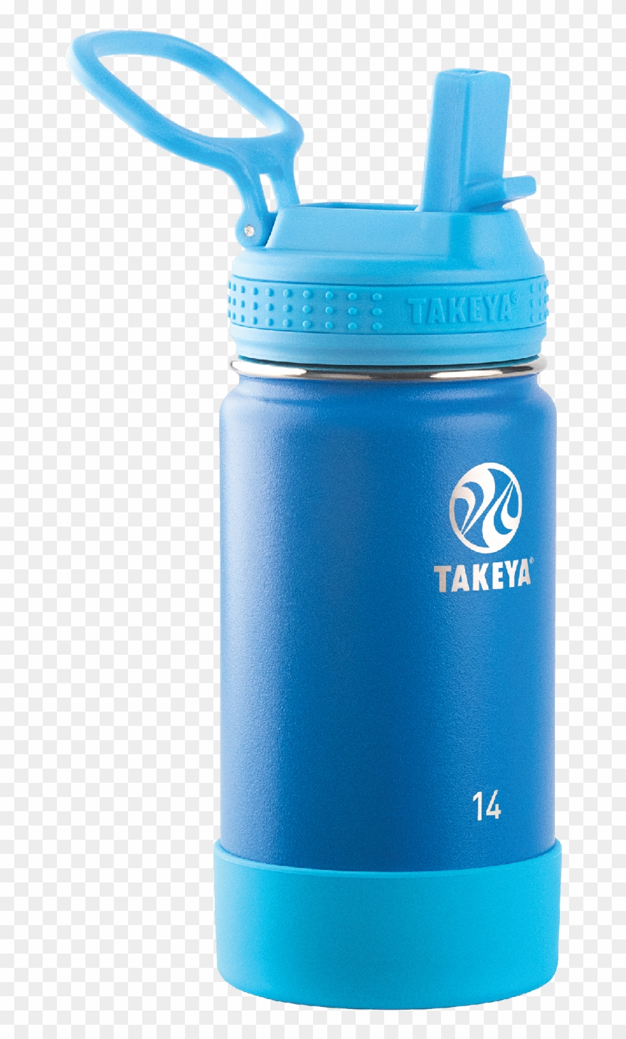 Takeya Actives Kids Stainless Steel Water Bottle W/straw - Water Bottle For Older Kids Clipart