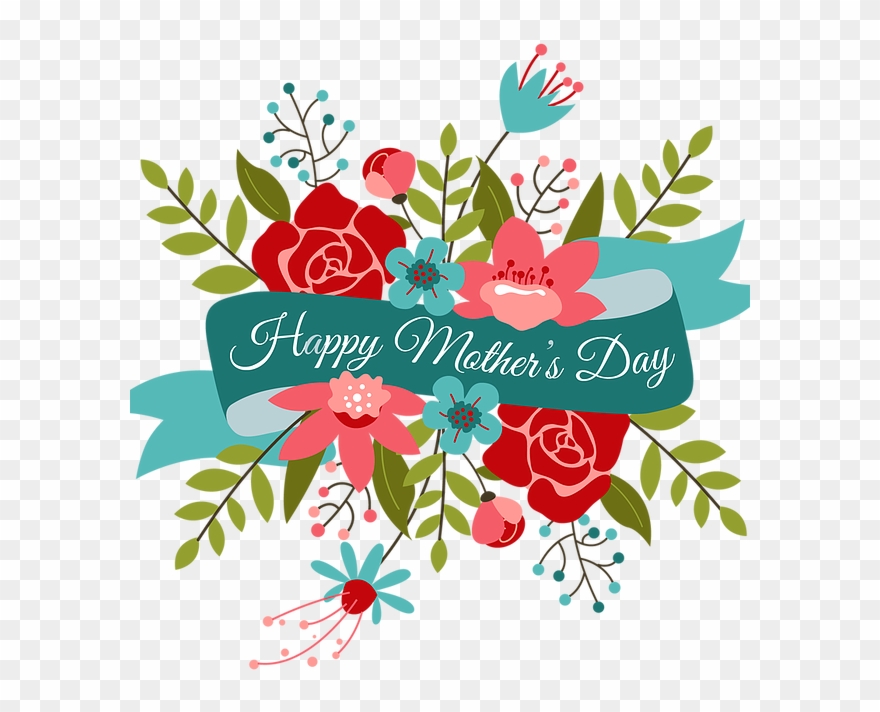 1/9 - Floral Happy Mothers Day Clipart