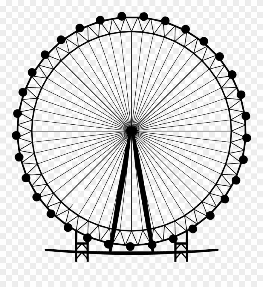 Tap On Any Area To Get More Details - Ferris Wheel Png Silhouette Clipart