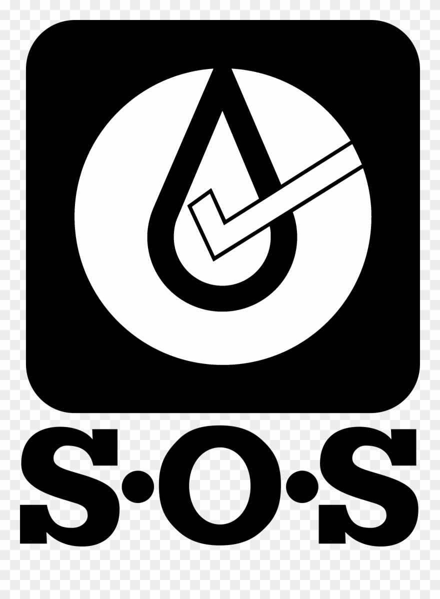 Caterpillar Sos Logo Black And White - Caterpillar Sos Clipart