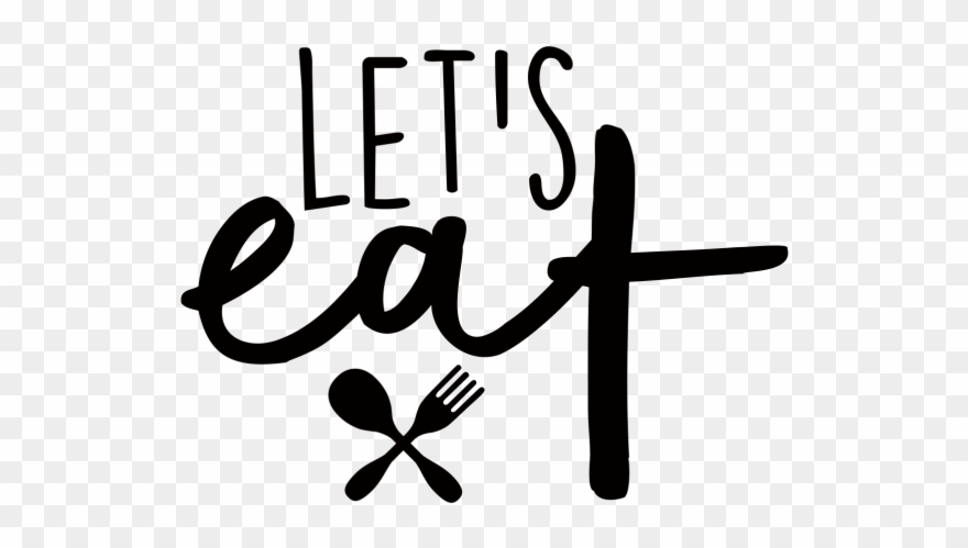 Lets Eat - Calligraphy Clipart